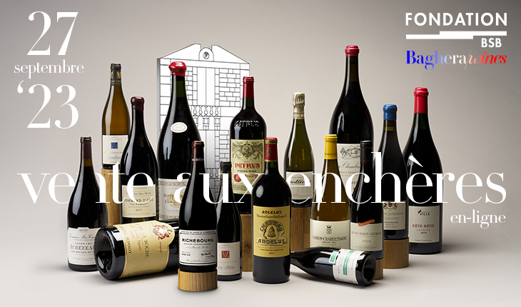 VENTE EN LIGNE 🇫🇷 | 27 SEPTEMBRE 2023 VENTE EN LIGNE AU PROFIT DE LA FONDATION BSB BURGUNDY SCHOOL OF BUSINESS Baghera/wines organisera le 27 septembre prochain, une vente en ligne au profit de la Fondation BSB Burgundy School of Business. La société Dr. Wine Selection, bien implantée et reconnue en Bourgogne, est à l’origine de cette initiative.