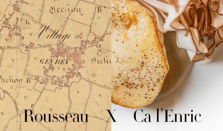 Déjeuner d'exception orchestré par Bagherawines, une rencontre rare entre la cuisine singulière de Ca l’Enric et les vins d’exception du Domaine Armand Rousseau
